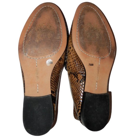 Vince Camuto Jendeya Reptile Snake Print Leather Loafer Slip On Casual - Picture 9 of 9